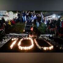 עצרת לציון מאה ימים של החטופים בשבי חמאס בכיכר החטופים בתל אביב. | אבשלום ששוני, פלאש 90