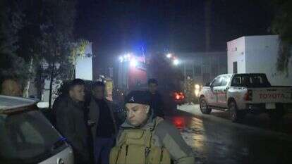 אזור התקיפה באירביל, עיראק. | Rudaw TV, AP