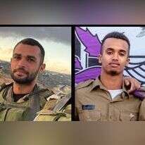 סמ״ר אוריה גושן ז"ל (מימין) ורס״ר (מיל׳) אנואר סרחאן ז"ל.