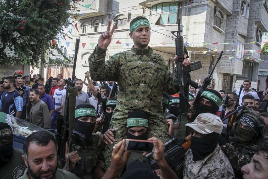 פעילי חמאס ברצועת עזה. | אעבד רחים חטיב, פלאש 90