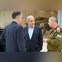 נתניהו בבסיס חיל האוויר בנבטים, השבוע. | קובי גדעון, לע"מ