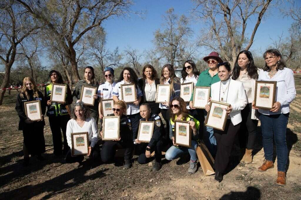 טקס ההוקרה ב"פארק הגיבורות" החדש באופקים של קק"ל