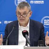 יו"ר אונר"א, פיליפ לזריני. | EPA