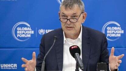 יו"ר אונר"א, פיליפ לזריני. | EPA