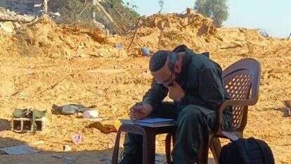 הרב ברוך וינטרוב בעזה. | אלי סיון