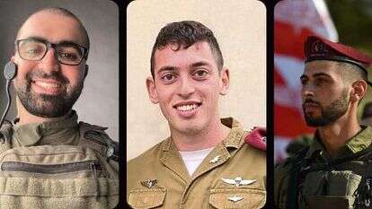 מימין לשמאל: סרן אייל מבורך טויטו ז"ל, רס"ן איליי לוי ז"ל ורס"ן דוד נתי אלפסי ז"ל, שנפלו בקרב בדרום רצועת עזה. | באדיבות אתר צה"ל