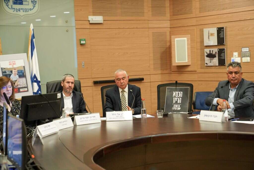 חברי הכנסת יוסף טייב ואלי דלל בדיון בכנסת, היום. | דני שם טוב, דוברות הכנסת