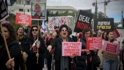 הפגנה למען שחרור החטופים. | מרים אלסטר, פלאש 90