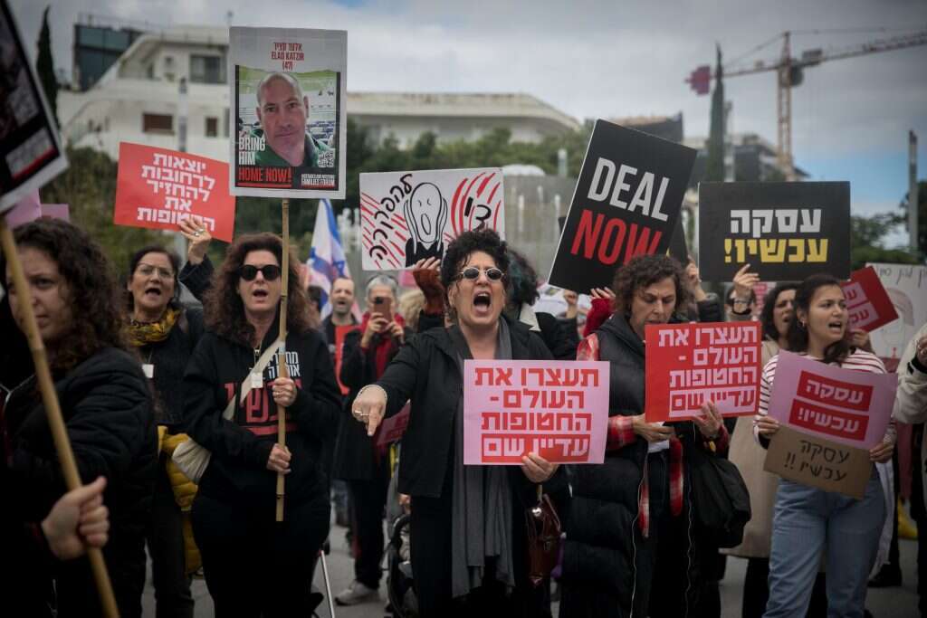 הפגנה למען שחרור החטופים. | מרים אלסטר, פלאש 90