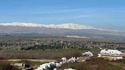 החרמון, מבט מאזור עין־זיוון, השבוע. | יהודה יפרח
