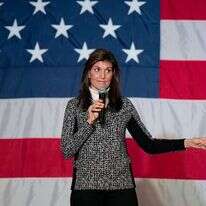 שגרירת ארה"ב באו"ם לשעבר ניקי היילי באירוע קמפיין בדרום קרוליינה. | AFP