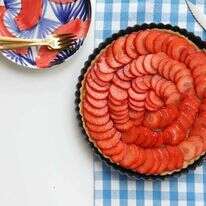 טארט תותים וקרם שקדים. | אפרת ליכטנשטט