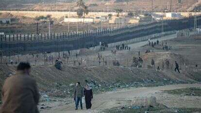 גדר הגבול בין רצועת עזה למצרים. | EPA