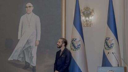 נשיא אל-סלבדור נאיב בוקלה, שמתמודד לבחירה מחדש. | פרד ראמוס, הוושינגטון פוסט