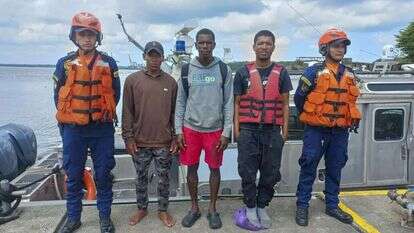 הניצולים מפנמה. | Colombian National Navy / AFP