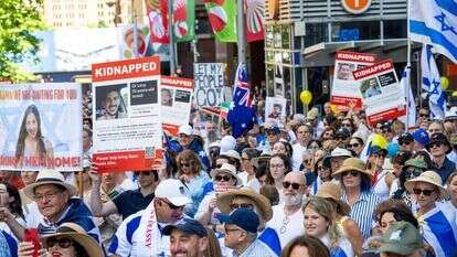 עצרת למען ישראל בסידני שבאוסטרליה, נובמבר 2023. | אי.פי.איי