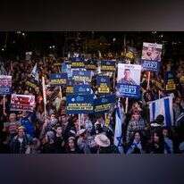 "עצרת הניצחון" בירושלים בתמיכה בהמשך המלחמה. | יונתן זינדל, פלאש 90