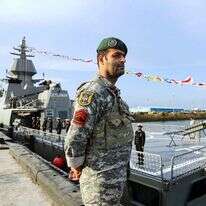 השקת ספינת מלחמה איראנית. | איי,אף,פי