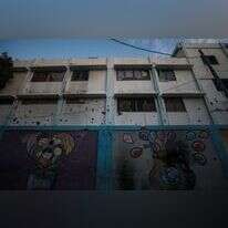 ארגון רקוב עד היסוד. בית ספר של אונר"א במחנה הפליטים נוסיראת ברצועת עזה. | אי.פי.איי