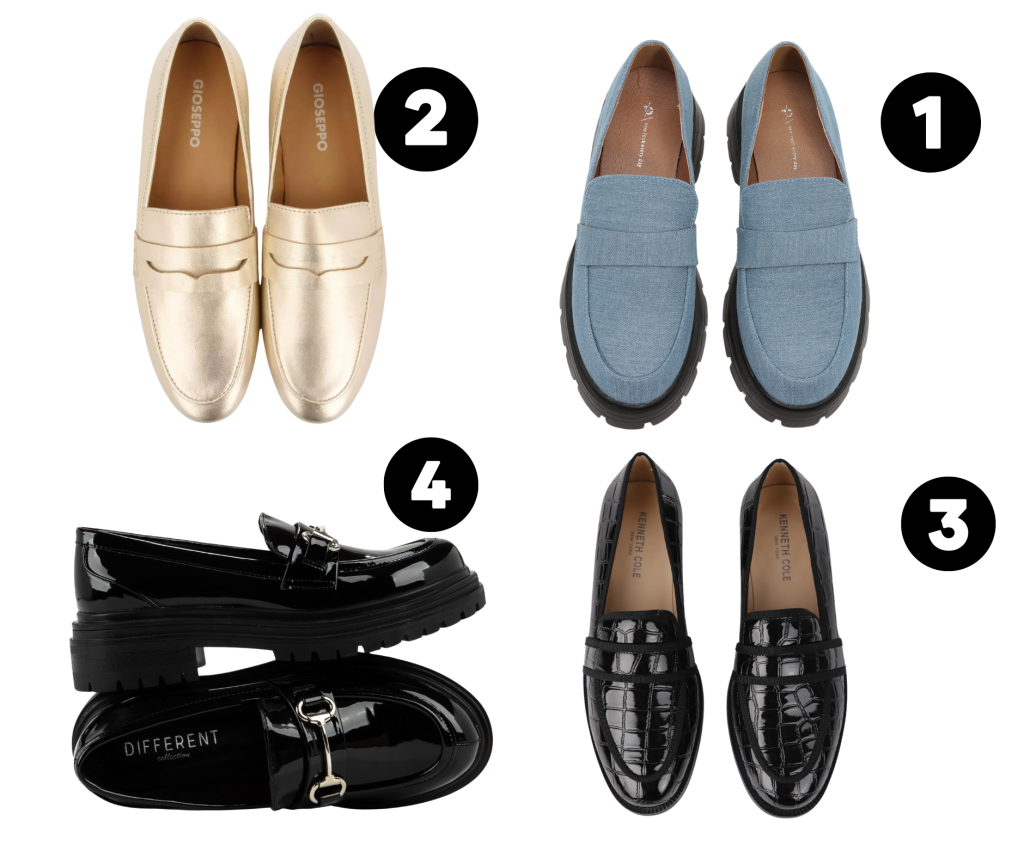 מוקסינים (1) TO GO. 100 שקל. | עמירם בן ישי (2) Gioseppo לרשת הלב הכחול. 399 שקל. מוקסינים (1) TO GO. 100 שקל. | עמירם בן ישי (2) Gioseppo לרשת הלב הכחול. 399 שקל.