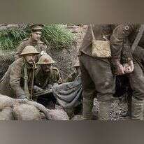 אחיו של החייל הפצוע מתעד את מציאות המלחמה שסביבו ומשתגע. פינוי פצוע בחזית במלחמת העולם הראשונה מתוך הסרט התיעודי "הם לא יזקינו". באדיבות יס דוקו