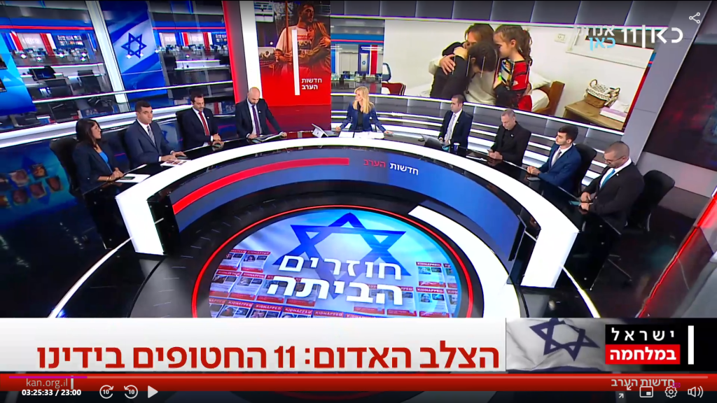 אולפן חדשות כאן 11. | מסך חדשות כאן 11