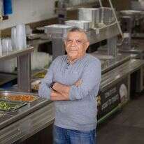 שמעון אמסלם, מנהל קייטרינג "תדמית" בקריית־שמונה. | אריק סולטן