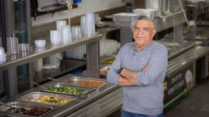 שמעון אמסלם, מנהל קייטרינג "תדמית" בקריית־שמונה. | אריק סולטן