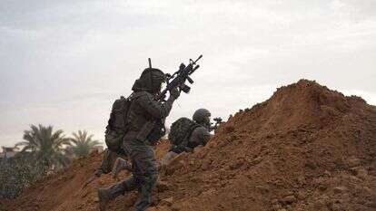 לוחמי צה"ל במערב חאן יונס, עזה. | דובר צה"ל