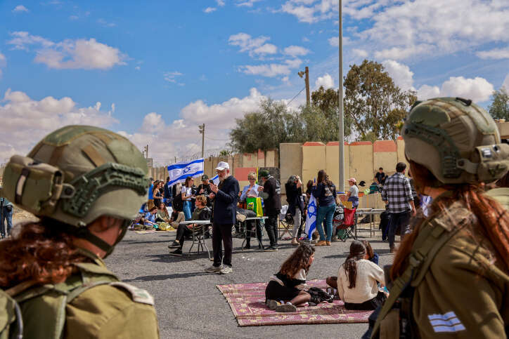 חסימות במעבר ניצנה, היום. | יוסי זמיר, פלאש 90