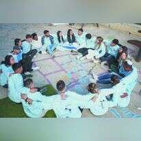 מעגל שיח במהלך פעילות של חניכי מכינת אור־אחריי. | באדיבות מכינת אור־אחריי