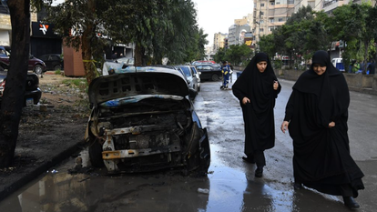 זירת החיסול של סאלח אל־עארורי בלבנון. | אי.פי.איי