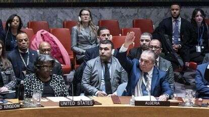 ההצבעה באו"ם, היום. | EPA