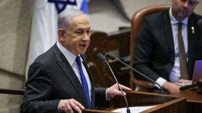 נתניהו בישיבת מליאת הכנסת על ההתנגדות למדינה פלסטינית. | נועם מושקוביץ, דוברות הכנסת