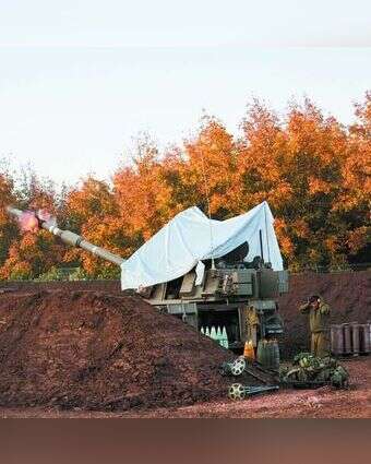 תותחנים בגבול לבנון. | דוד כהן, פלאש 90