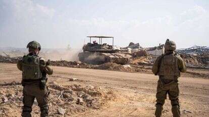 כוחות צה"ל באזור המנהרה המחברת בין צפון הרצועה לדרומה. | דובר צה"ל