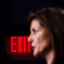 תפרוש? מושלת דרום קרוליינה לשעבר ניקי היילי. | AFP