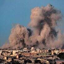 הפצצת צה"ל ברפיח. | AFP