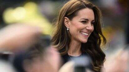 קייט מידלטון באחת הפעמים האחרונות שנראתה בציבור לפני שעברה ניתוח. | AFP