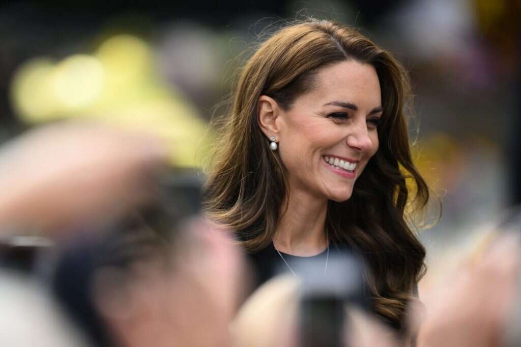 קייט מידלטון באחת הפעמים האחרונות שנראתה בציבור לפני שעברה ניתוח. | AFP