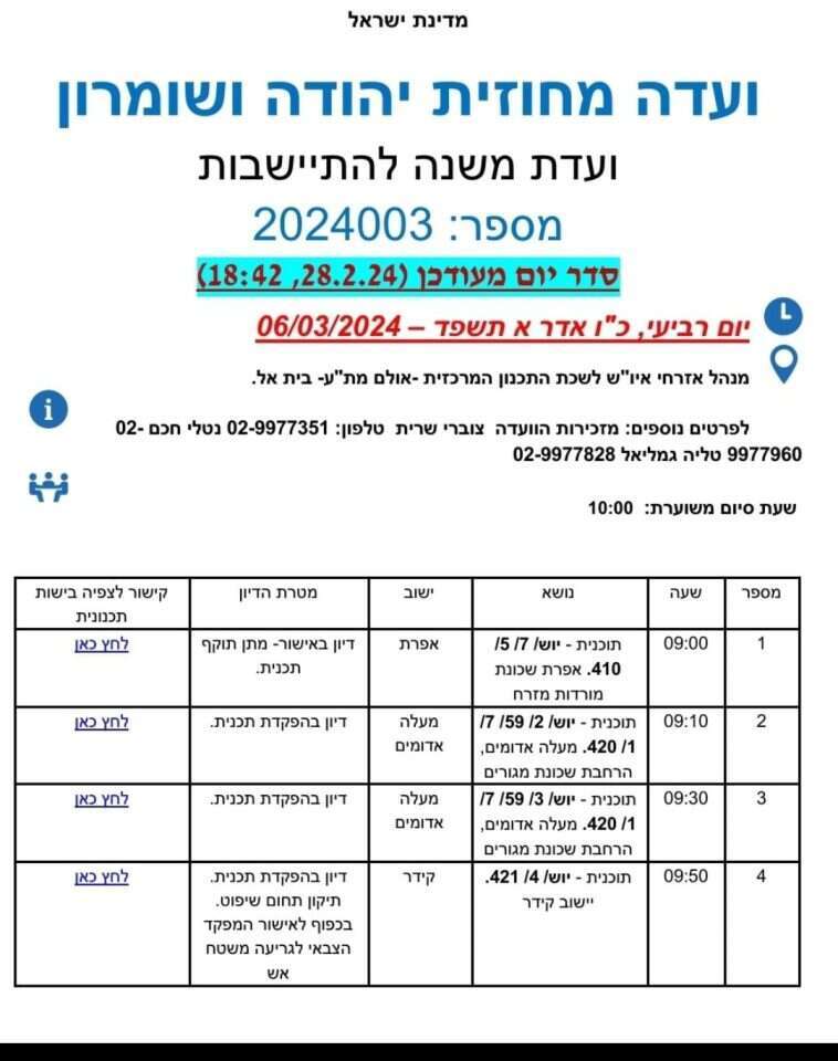 סדר היום של מת"ע