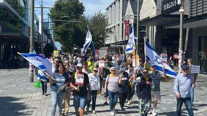 מצעד למען ישראל בכרייסטצ'רץ', ניו זילנד. | רווית אברהם