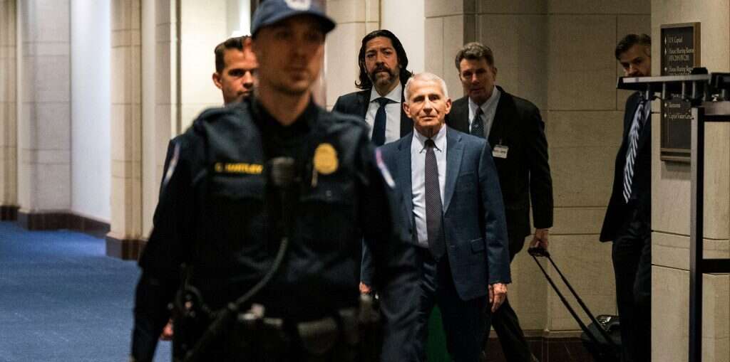 אנתוני פאוצ'י בבניין הקפיטול בוושינגטון, ינואר 2024. | איי.אף.פי