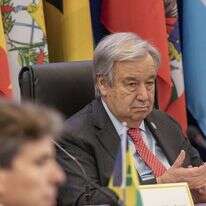 מזכ"ל האו"ם, אנטוניו גוטרש. | Lucanus Ollivierre, AP