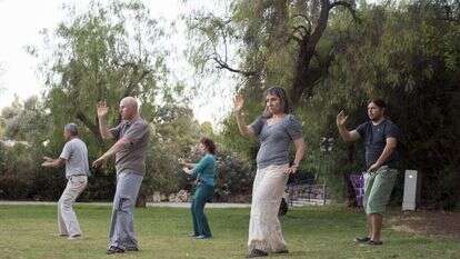 מתרגלים טאי צ'י בירושלים. | Sarah Schuman / Flash90 מתרגלים טאי צ'י בירושלים. | Sarah Schuman / Flash90