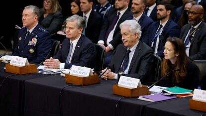 ראשי סוכנויות המודיעין האמריקניות. | CHIP SOMODEVILLA / GETTY IMAGES NORTH AMERICA / Getty Images via AFP