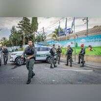 כוחות מג"ב סמוך לגן ילדים ברמלה, אילוסטרציה. | יוסי אלוני, פלאש 90