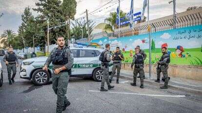 כוחות מג"ב סמוך לגן ילדים ברמלה, אילוסטרציה. | יוסי אלוני, פלאש 90