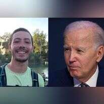 הנשיא ג'ו ביידן ואיתי חן ז"ל. צילומים: AFP ובאדיבות המשפחה