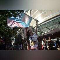 הפגנה למען זכויות טרנס, השבוע. | AFP הפגנה למען זכויות טרנס, השבוע. | AFP